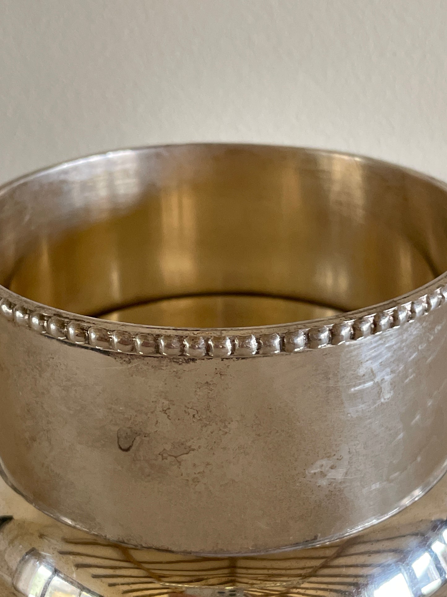 Vintage Silver Plate Wine Coasters/Champagne Coasters