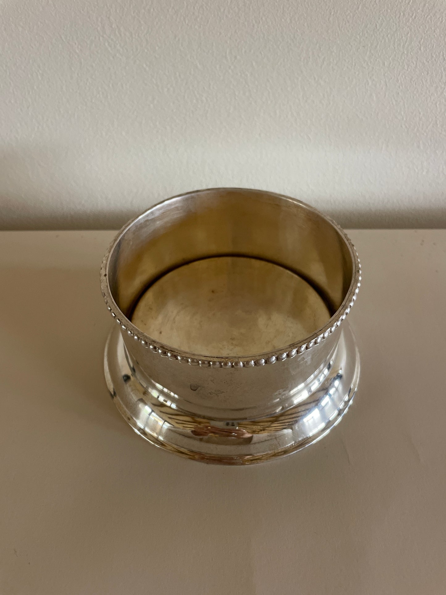 Vintage Silver Plate Wine Coasters/Champagne Coasters