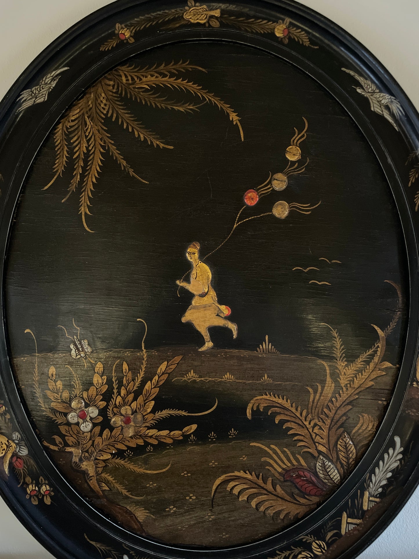 Pair of Chinoiserie Lacquered Panels