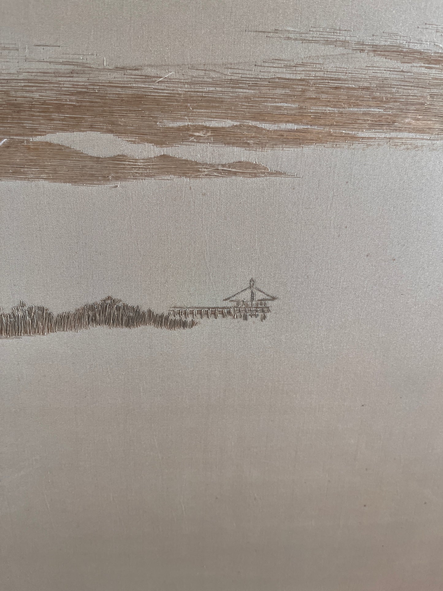 Set of Four Japanese Embroidered Silk Panels (1850-1880)