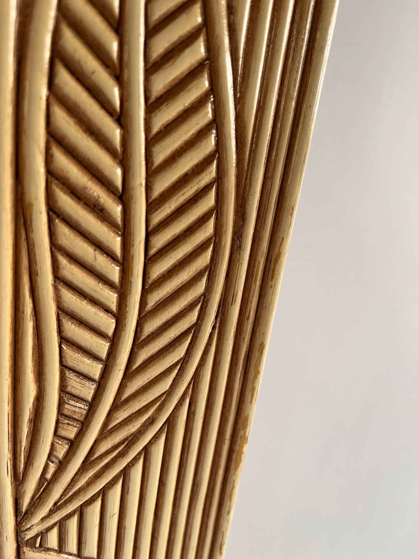 Large French Pencil Reed Mirror