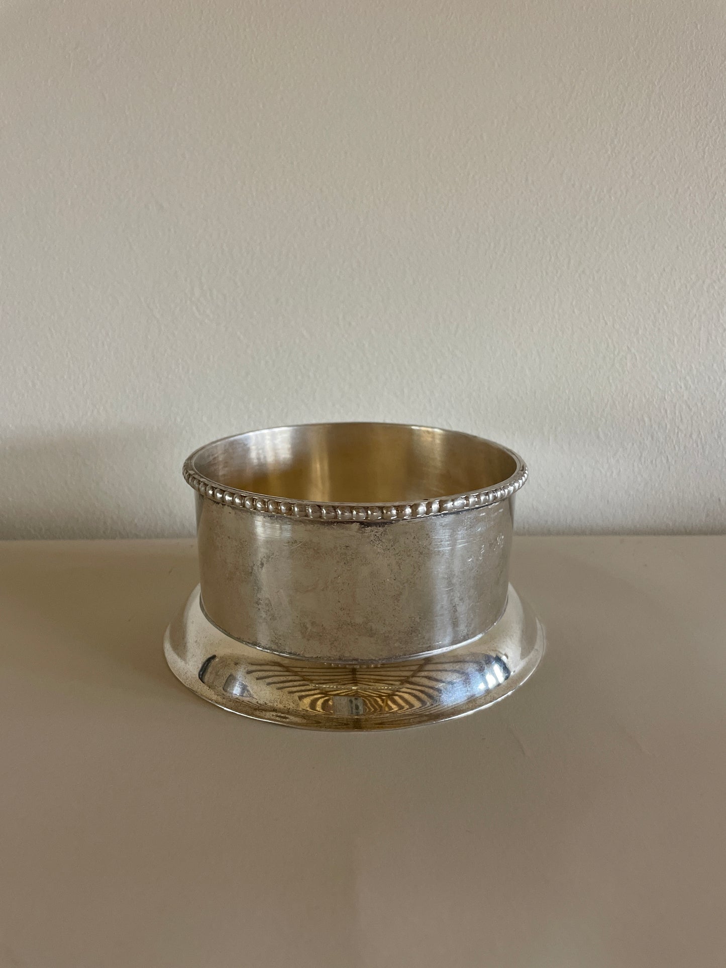Vintage Silver Plate Wine Coasters/Champagne Coasters