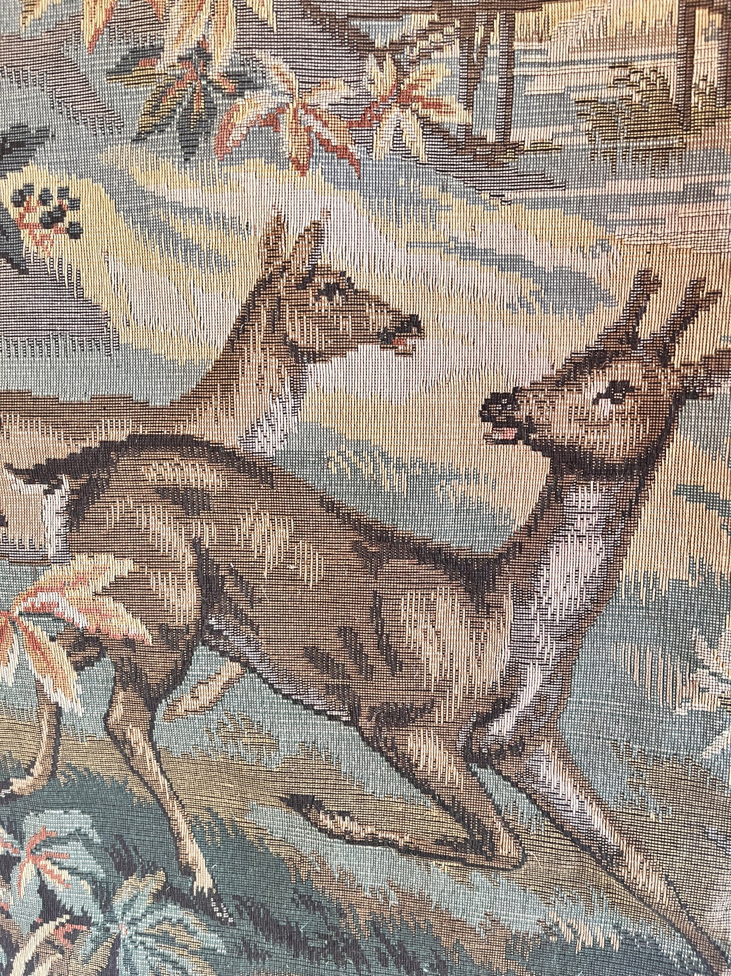 Large Vintage French Tapestry, Paris C 1960.