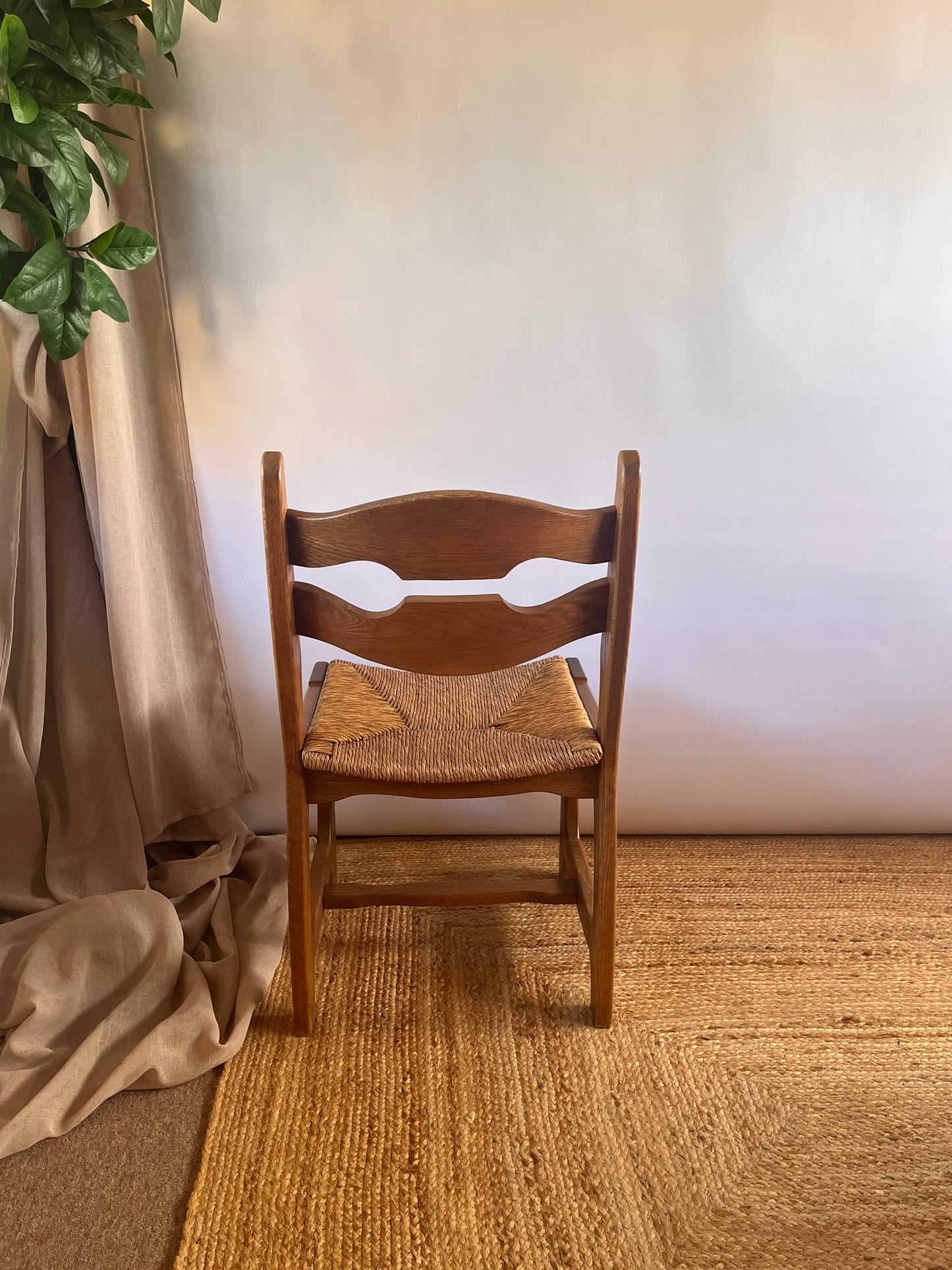 Guillerme and Chambron Razor Back Chairs x 6