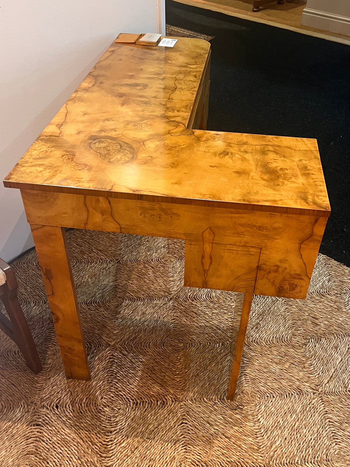 Bespoke Art Deco Walnut Writing/Dressing table. 1934.