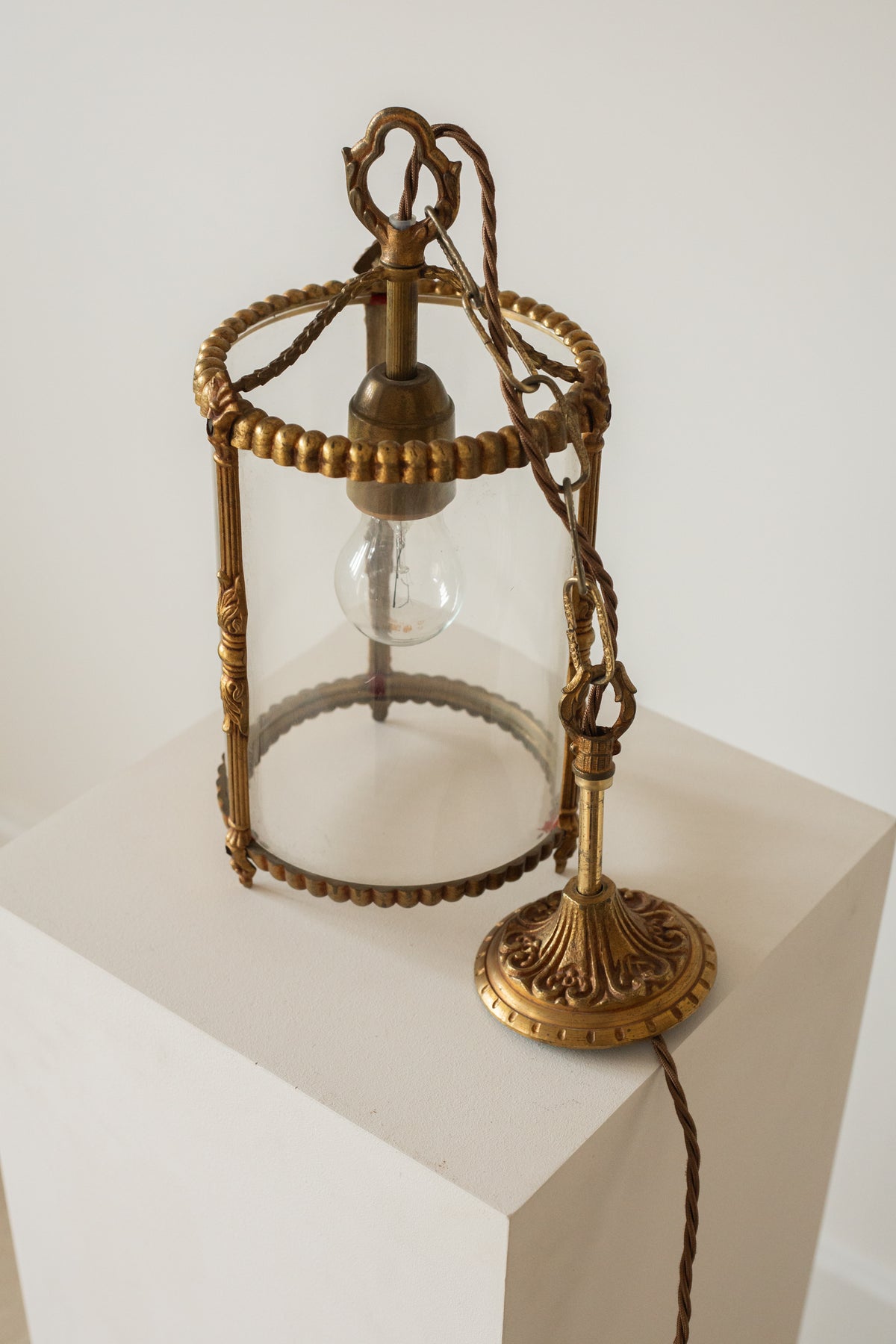 Early 20th Century French Brass Lantern