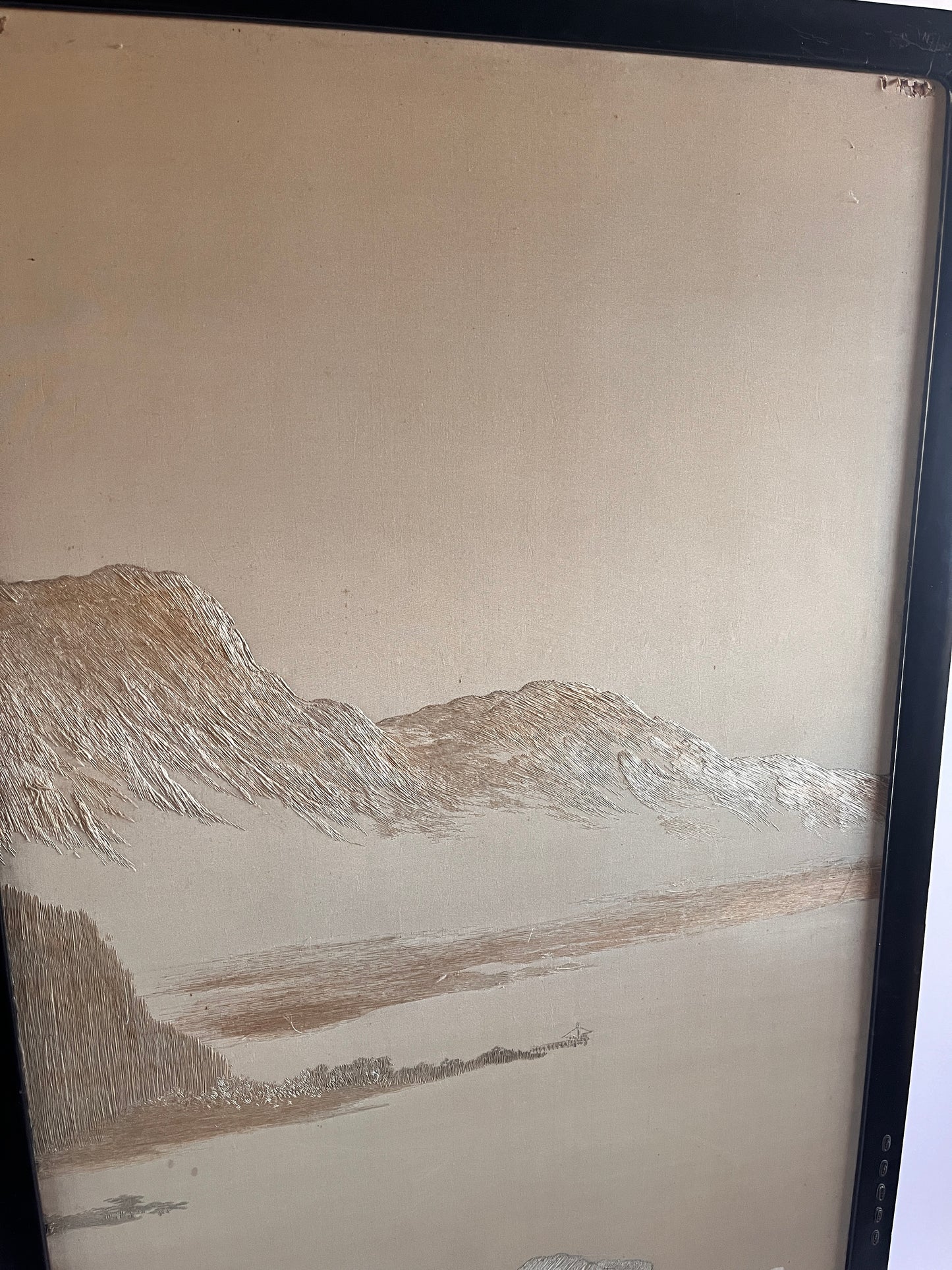 Set of Four Japanese Embroidered Silk Panels (1850-1880)