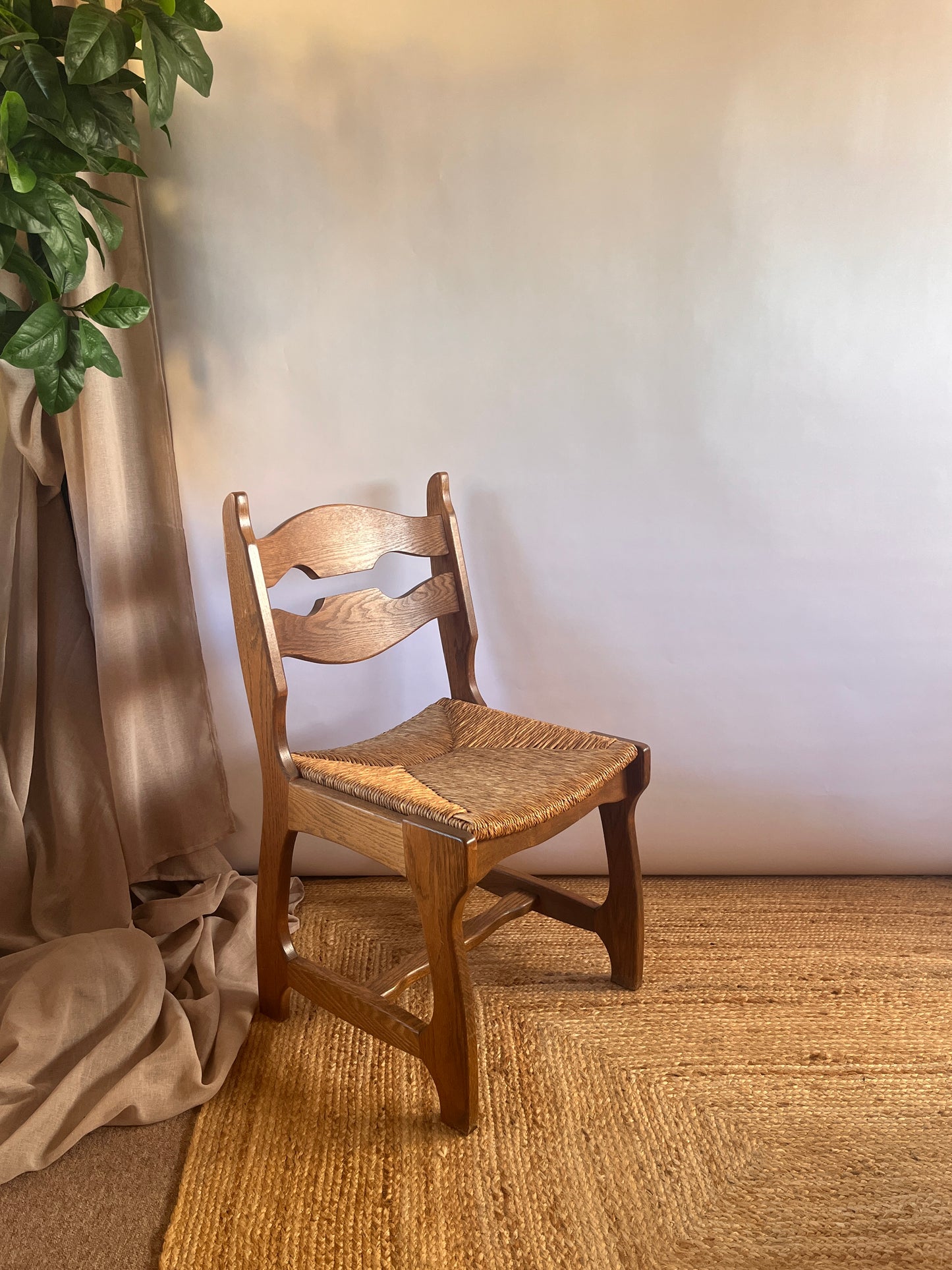 Guillerme and Chambron Razor Back Chairs x 6