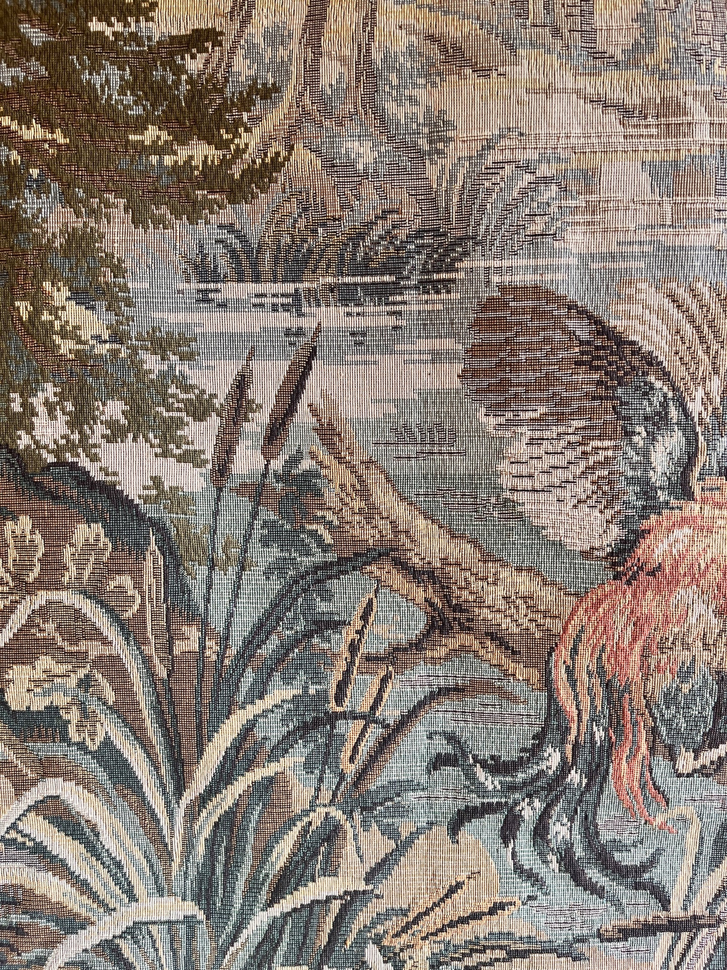 Large Vintage French Tapestry, Paris C 1960.