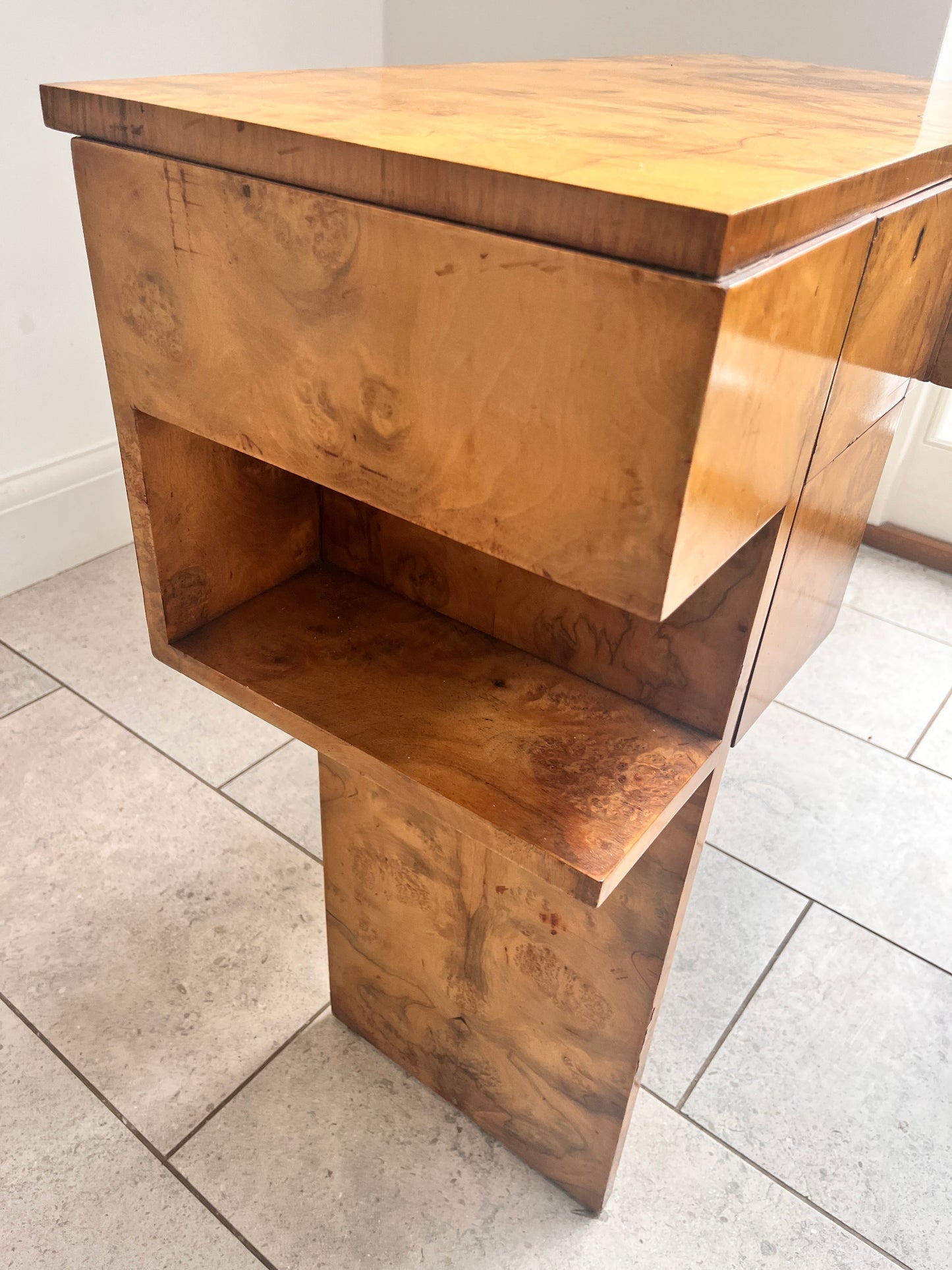 Bespoke Art Deco Walnut Writing/Dressing table. 1934.