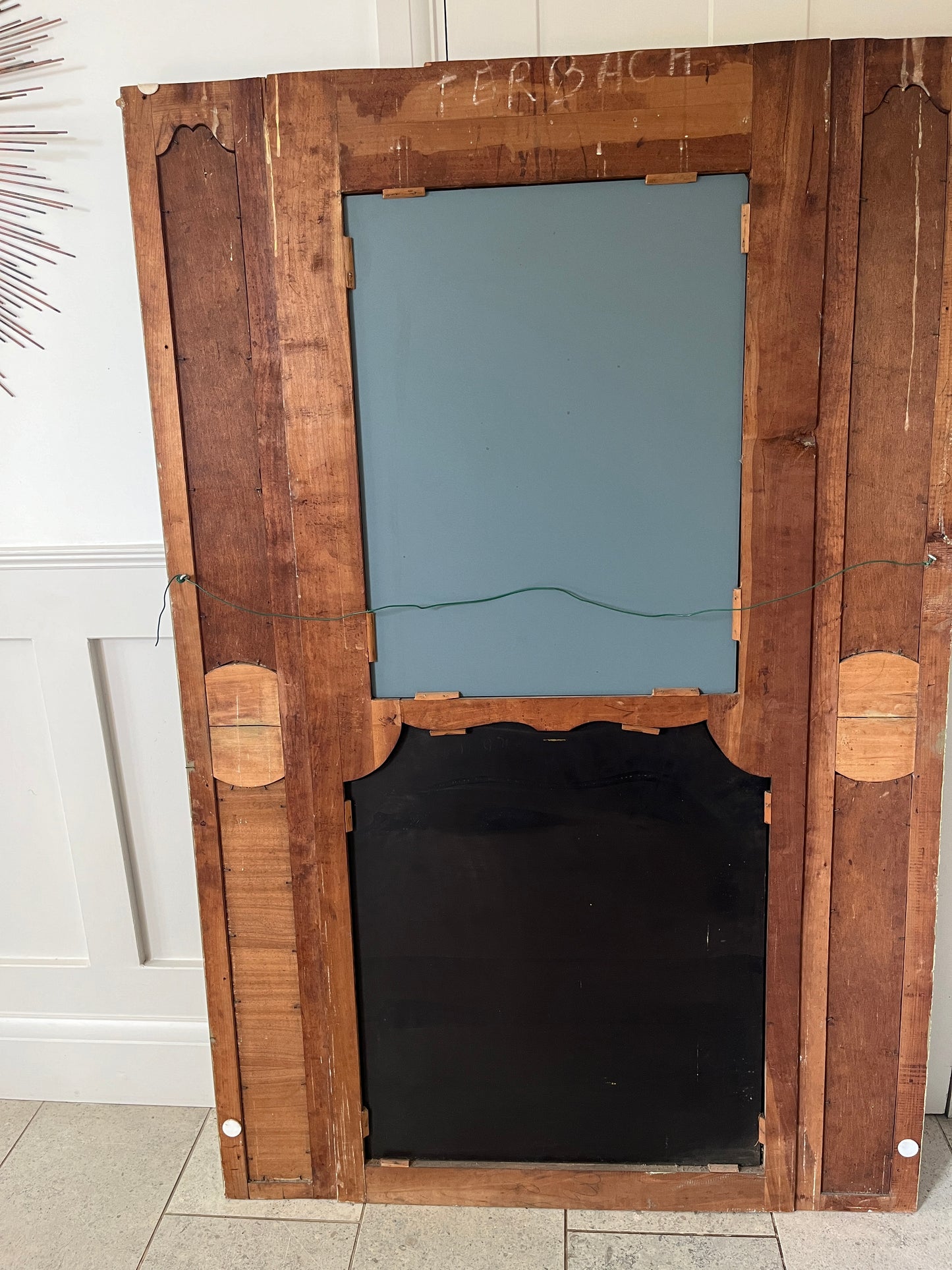 Antique French Trumeau Mirror