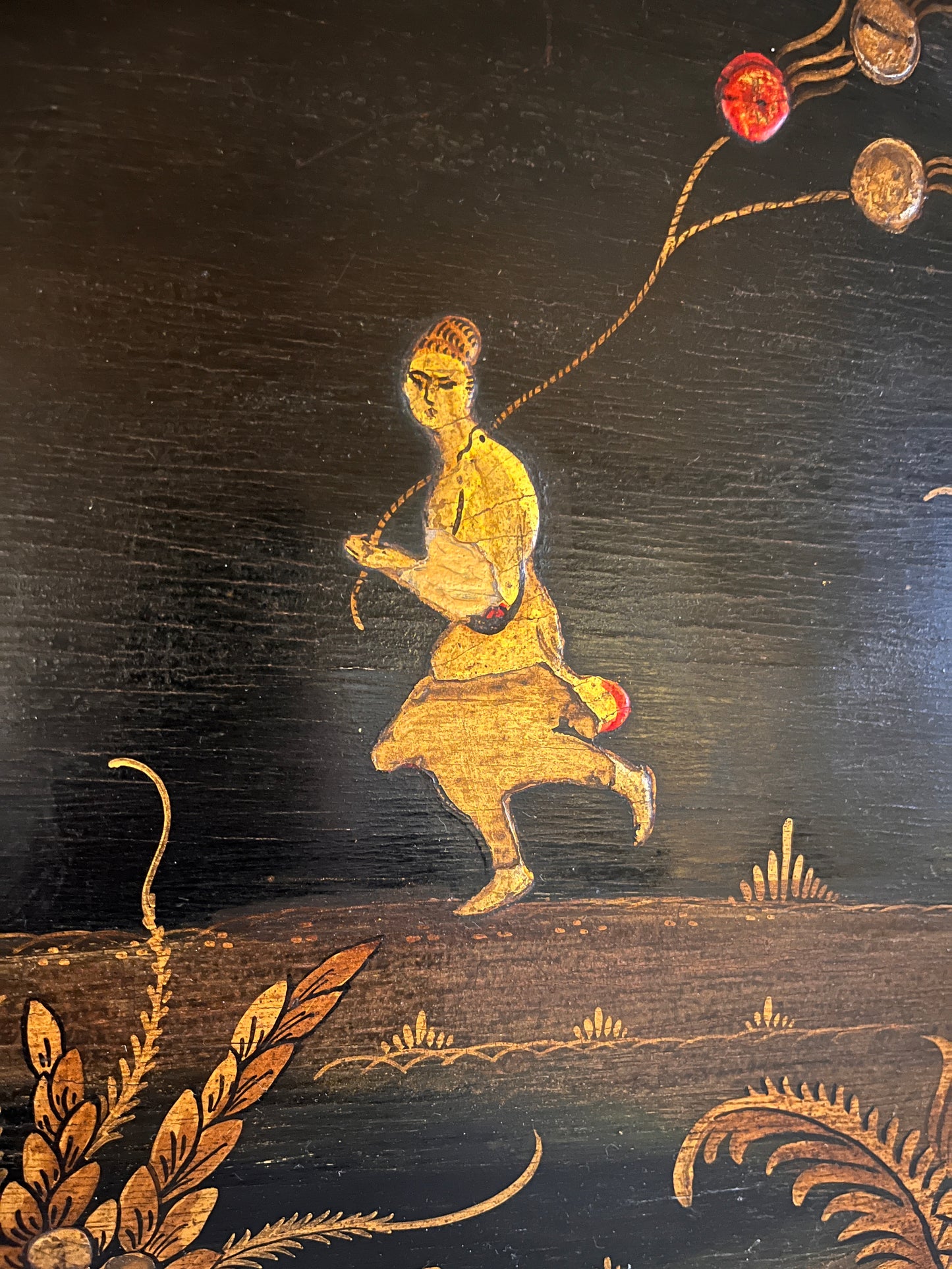 Pair of Chinoiserie Lacquered Panels