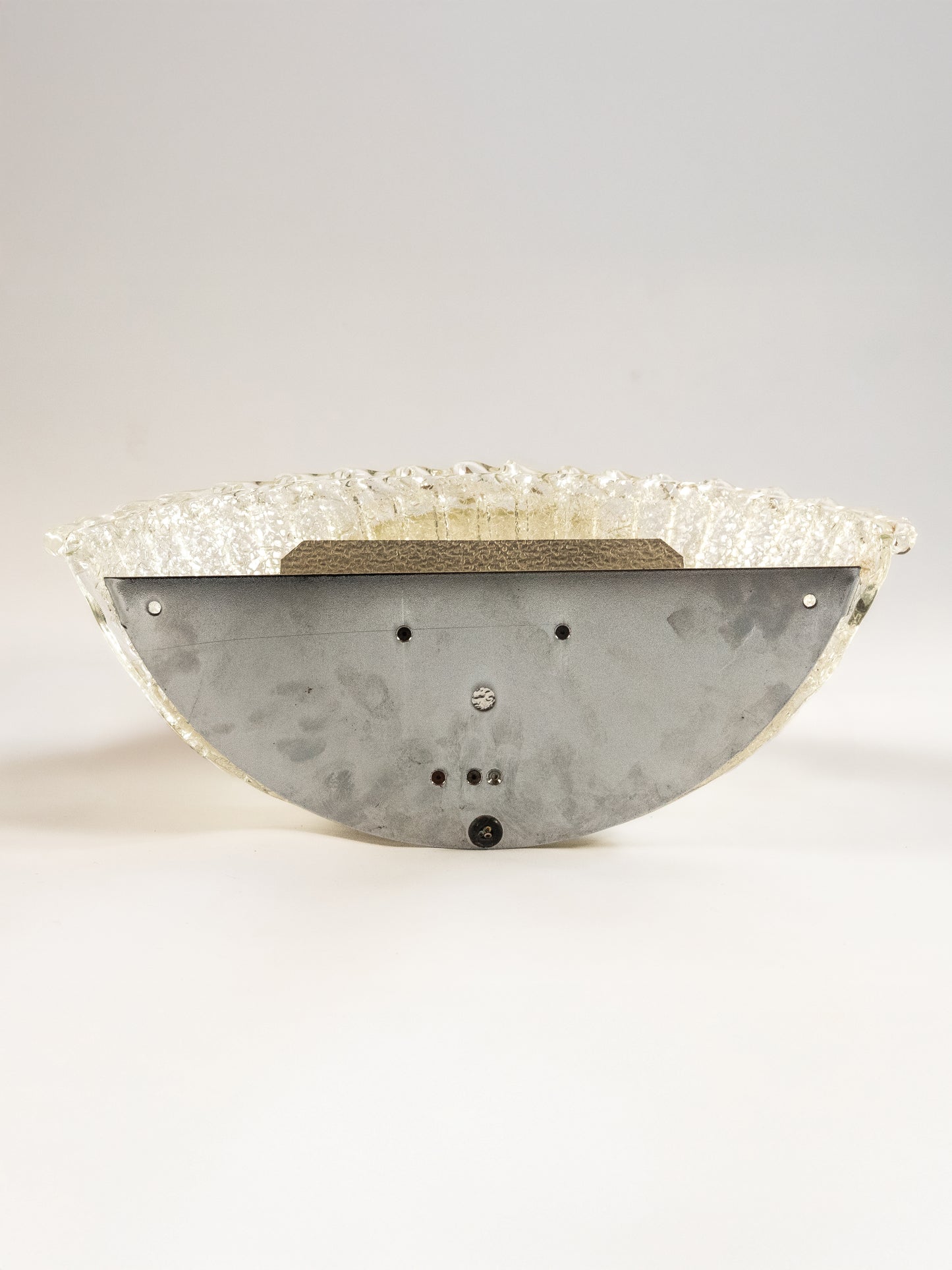 Large Pair of Murano 'Graniglia' Glass Scalloped Wall Lights