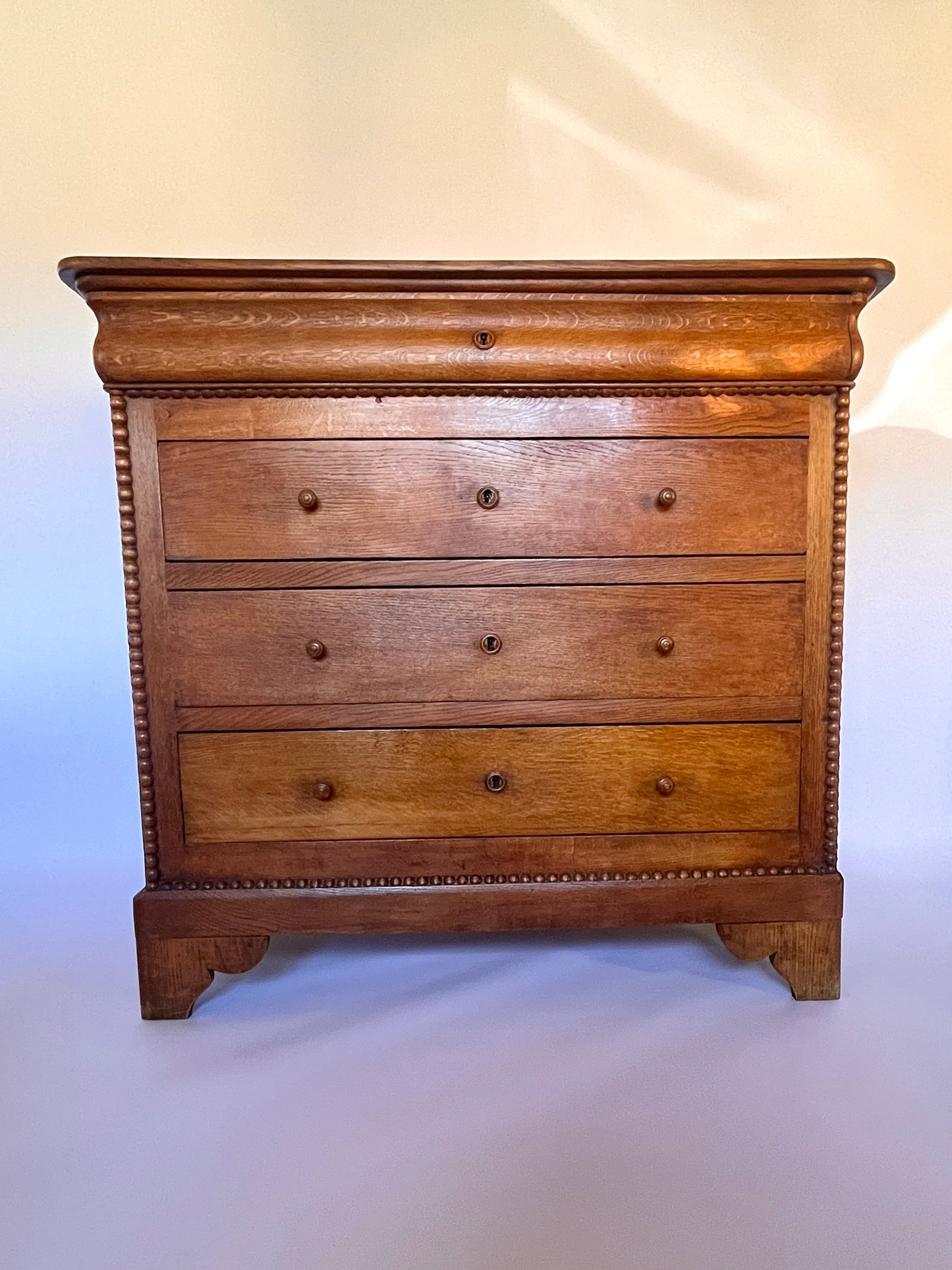 ON HOLD French Chest of Drawers with Bobbin Decoration