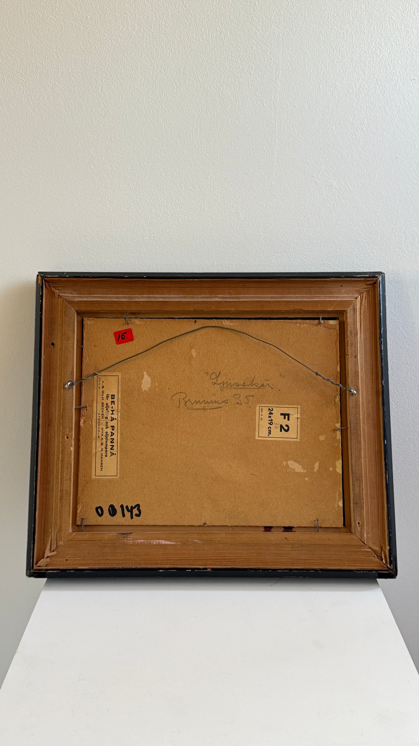 RESERVED Swedish Oil on Panel. Goran Brunius, 1935.