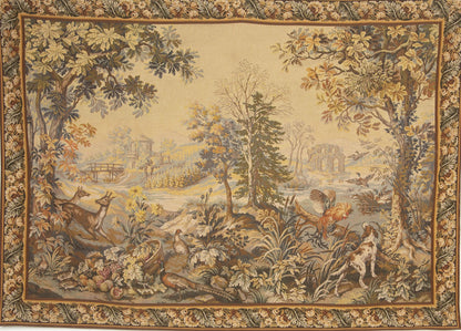 Large Vintage French Tapestry, Paris C 1960.