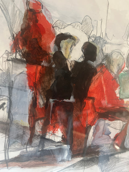Berndt Wennström – Composition with Seated Figures