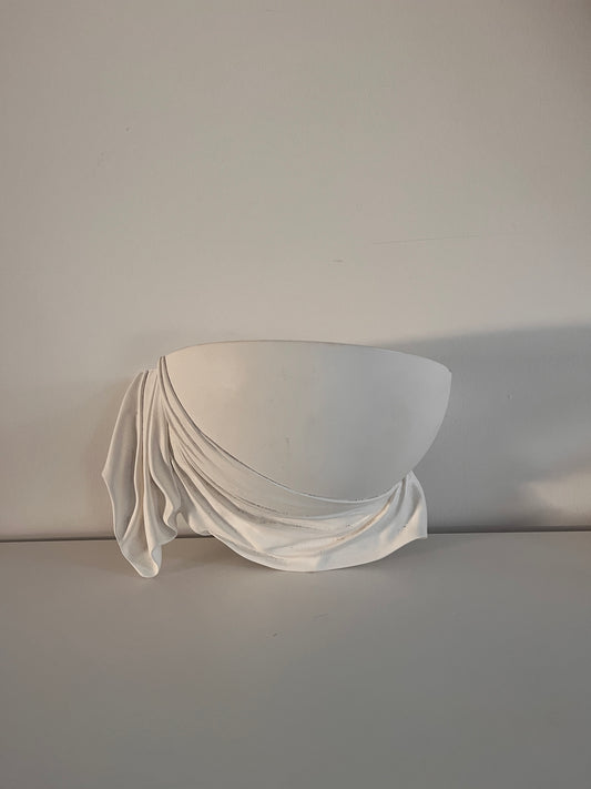 French Plaster Drape sconce (2 available)