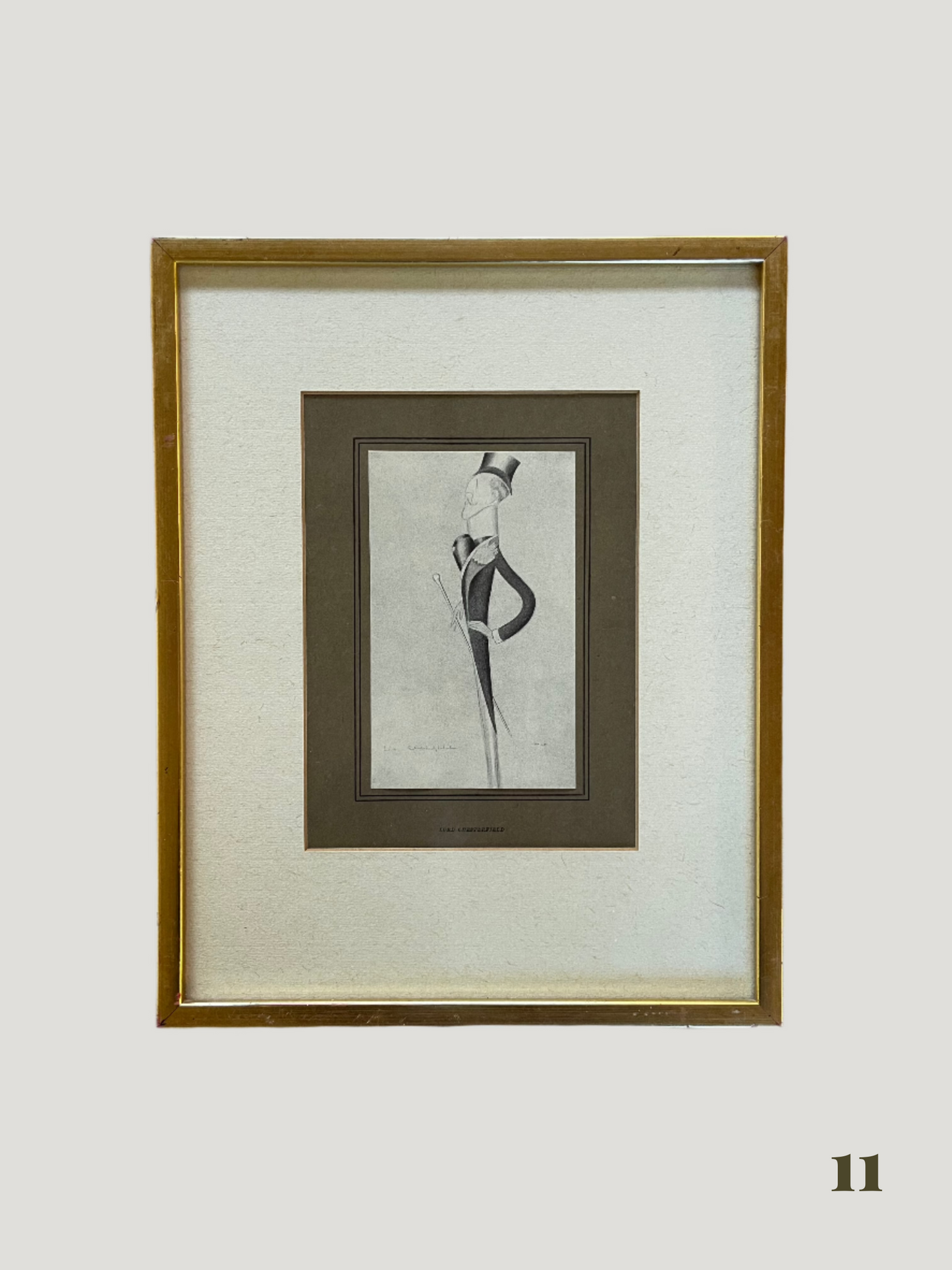 Vintage Framed Caricatures (12 Available)