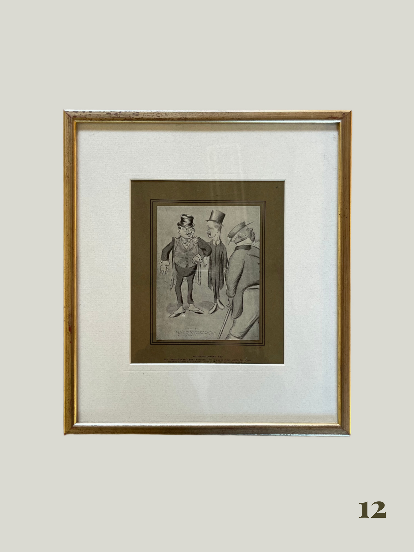 Vintage Framed Caricatures (12 Available)