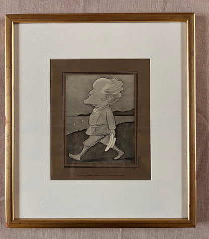 Vintage Framed Caricatures (12 Available)