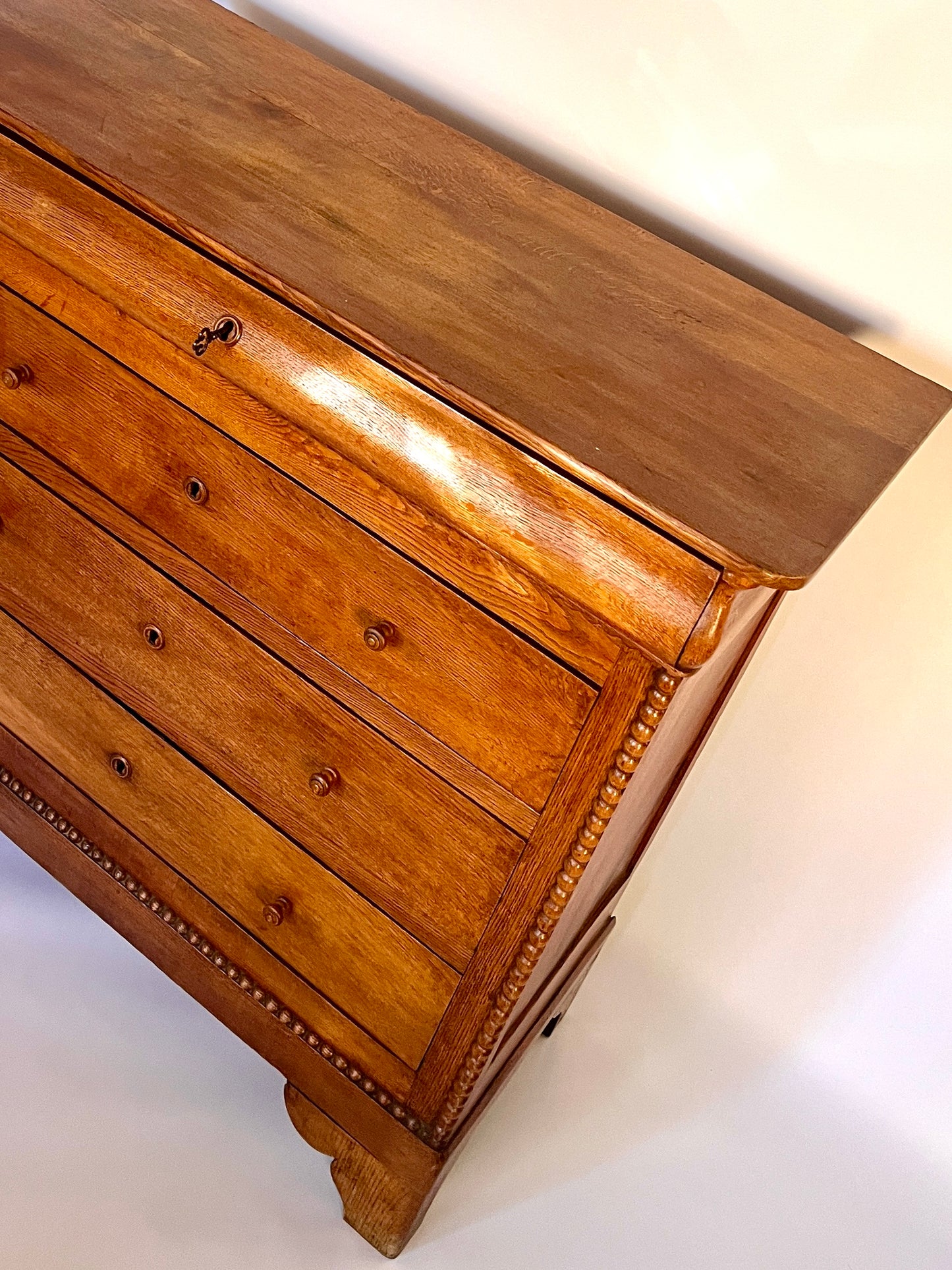 ON HOLD French Chest of Drawers with Bobbin Decoration