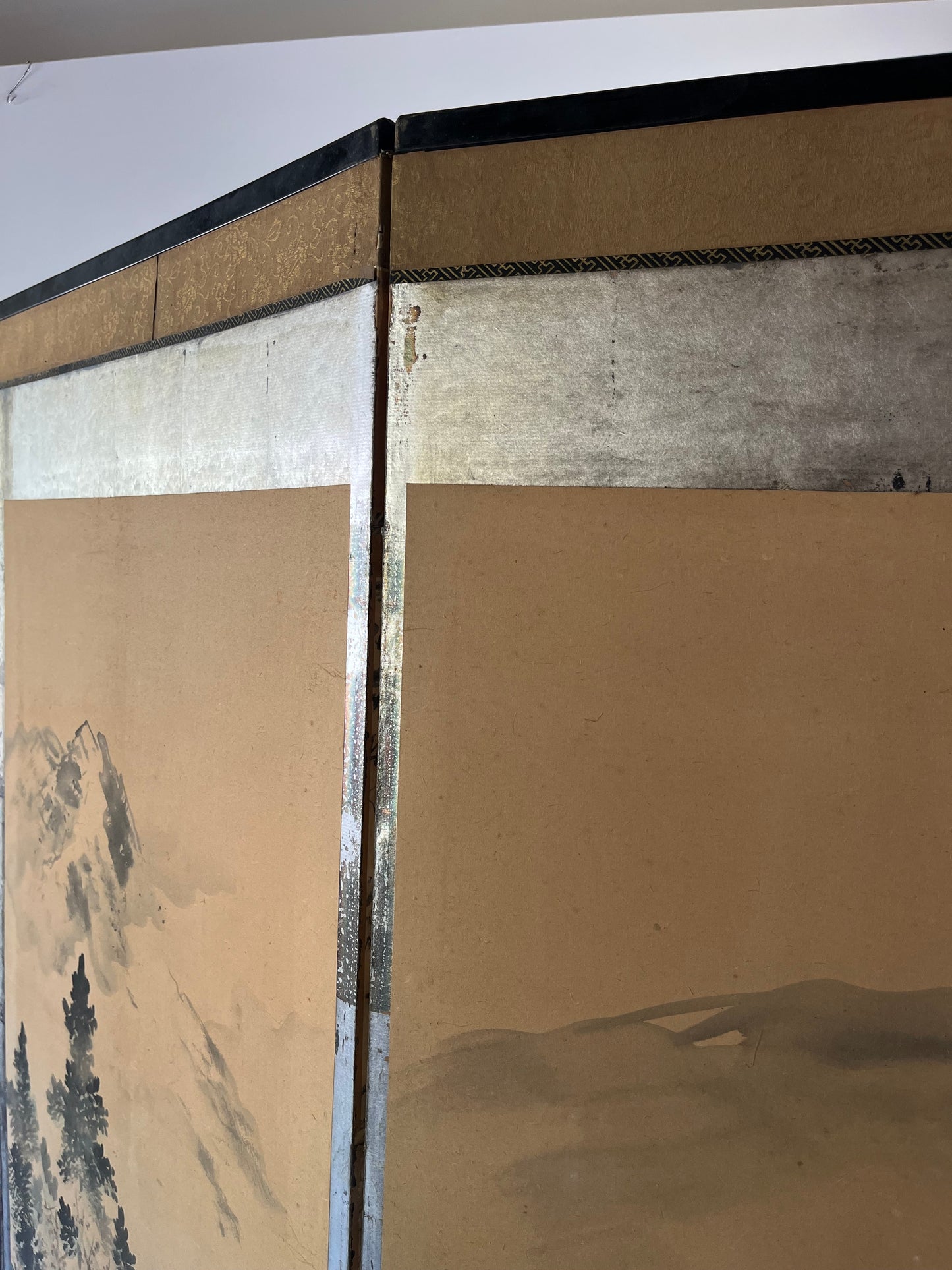 Monumental Japanese Six-Fold Byōbu Screen, Late Edo to Early Meiji Period