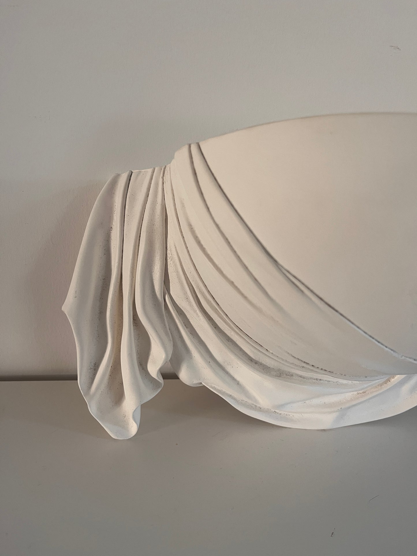 French Plaster Drape sconce (2 available)