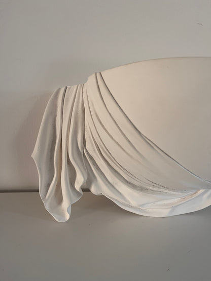 French Plaster Drape sconce (2 available)