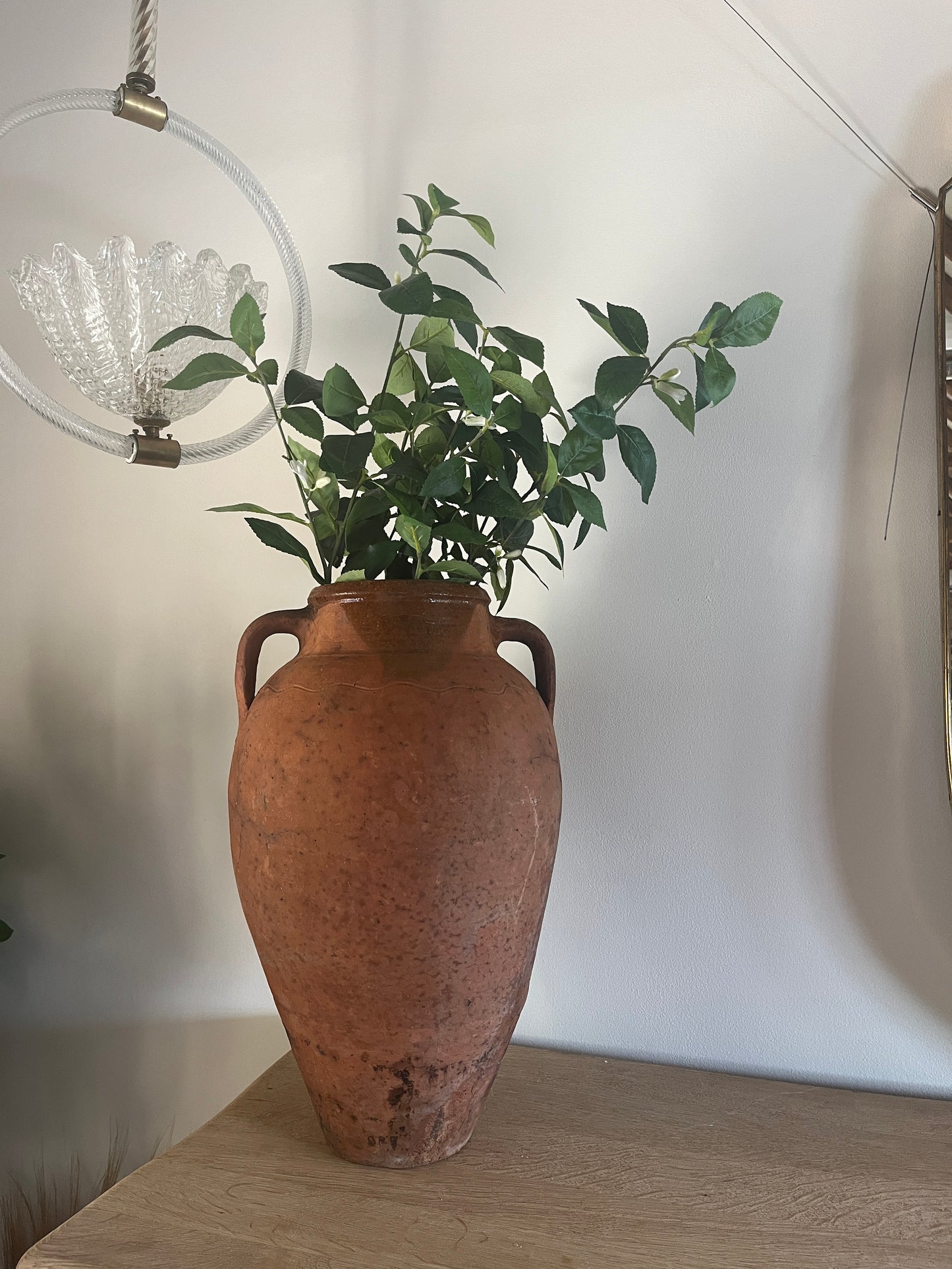 Antique olive pot, made from terracotta