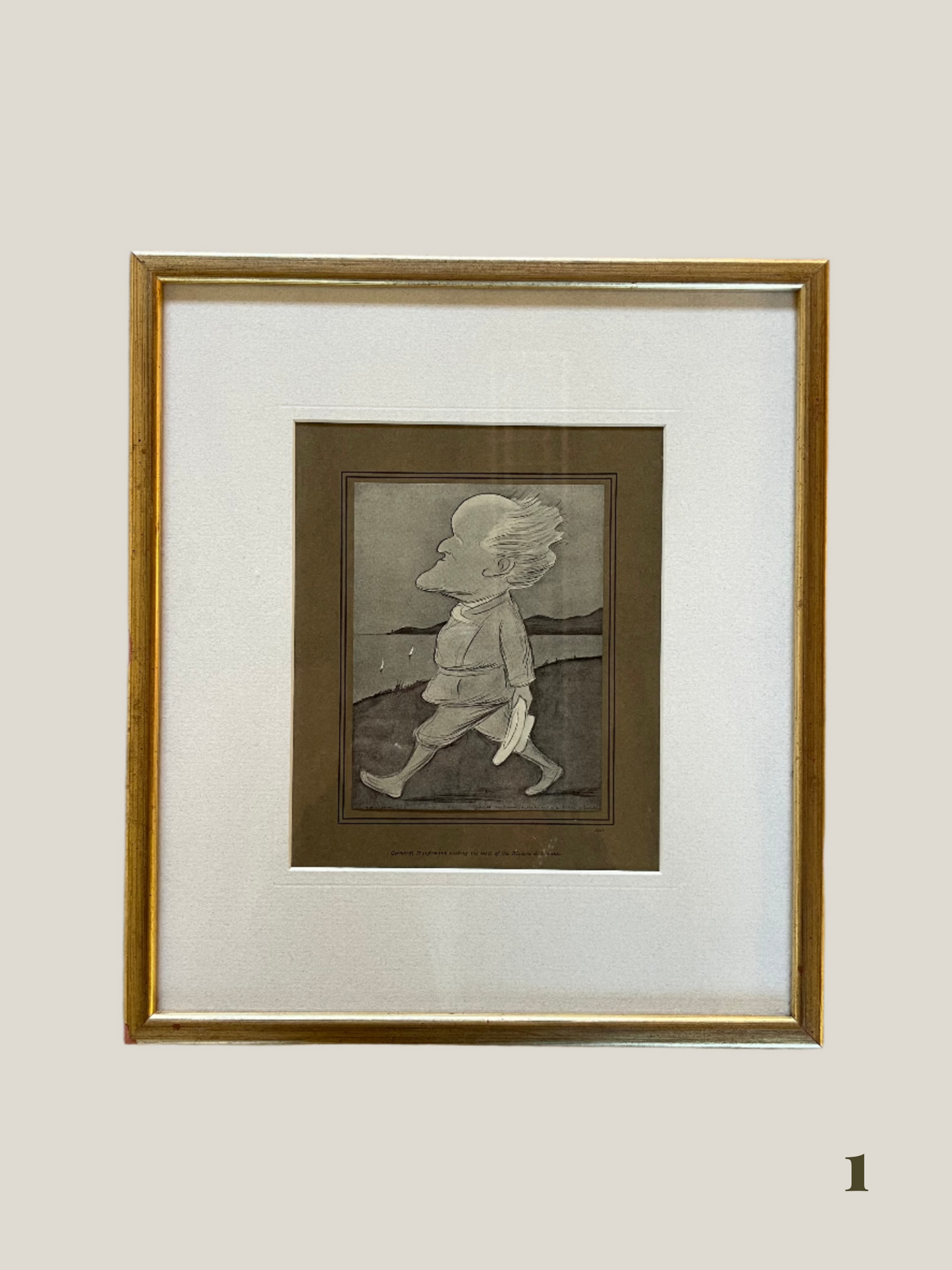 Vintage Framed Caricatures (12 Available)