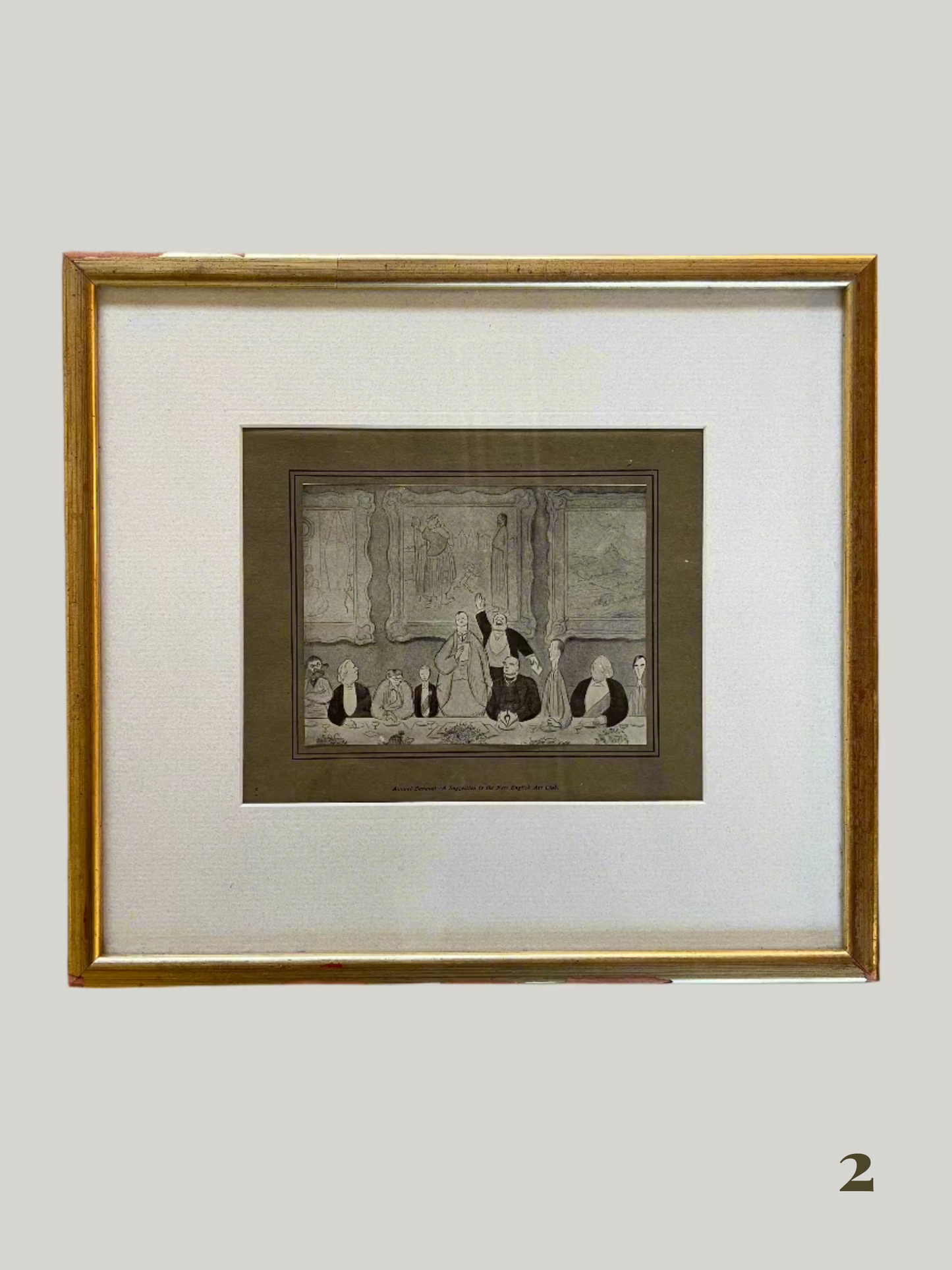 Vintage Framed Caricatures (12 Available)