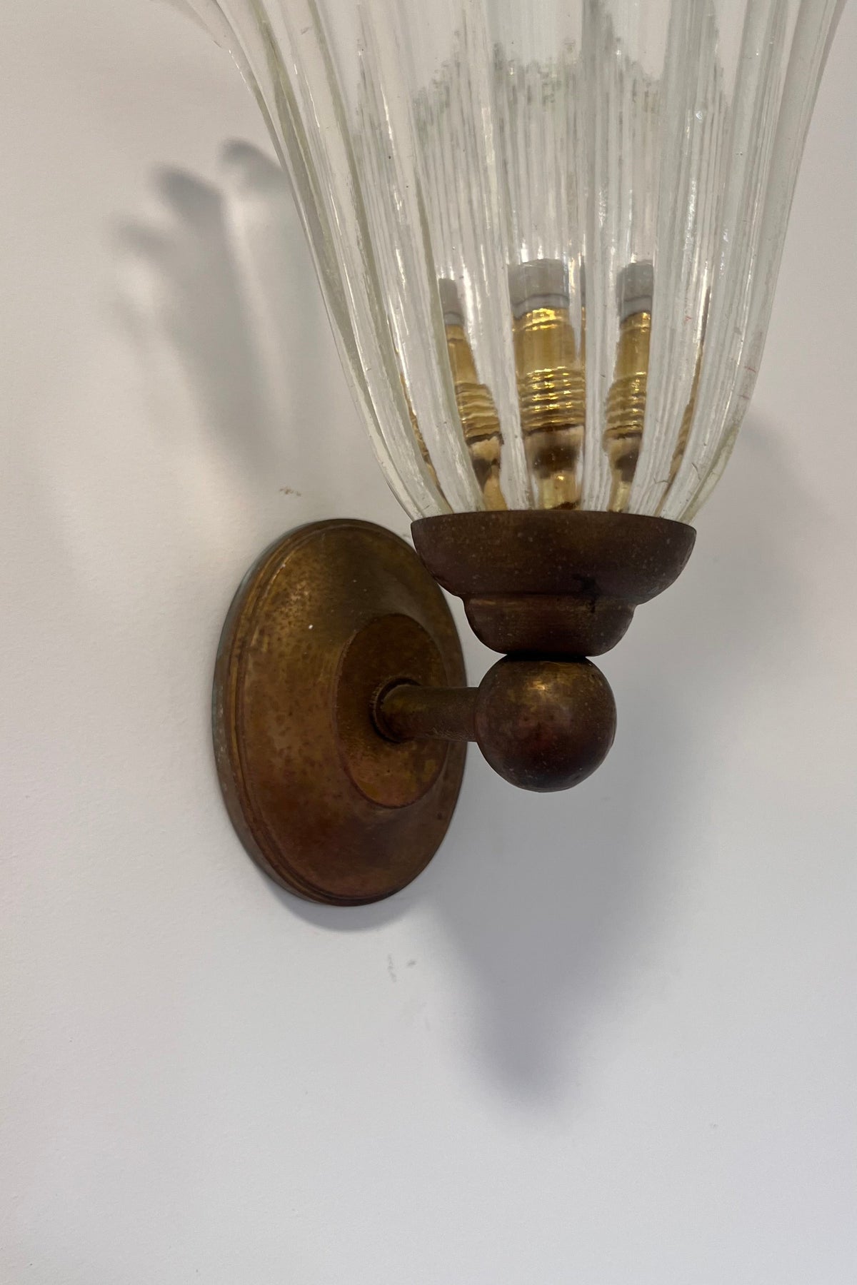 Pair of Mid-Century Italian Murano Wall Lights