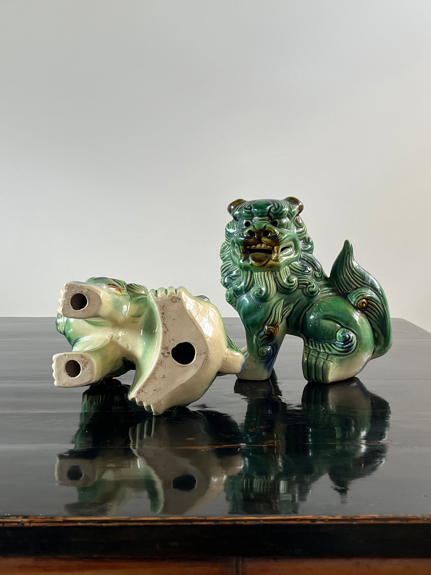 Pair of Vintage Chinese Foo Dogs