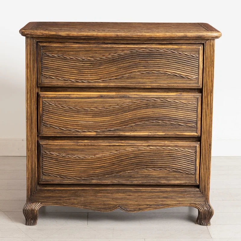 French Pencil Reed Chest C. 1970