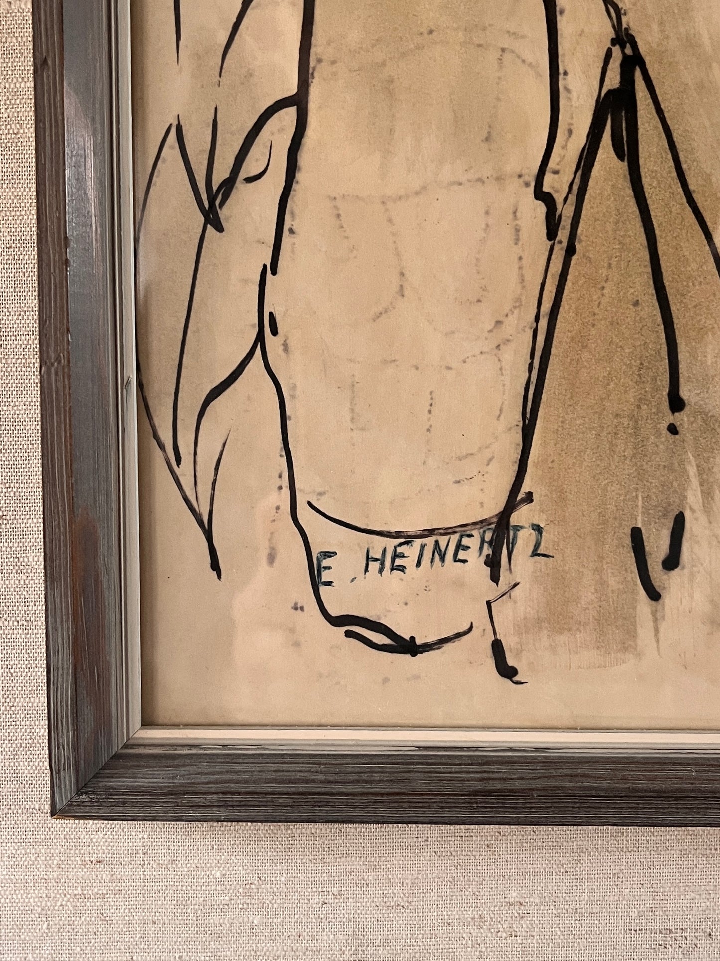 Mid-Century Ink On Paper by Erik Heinerttz