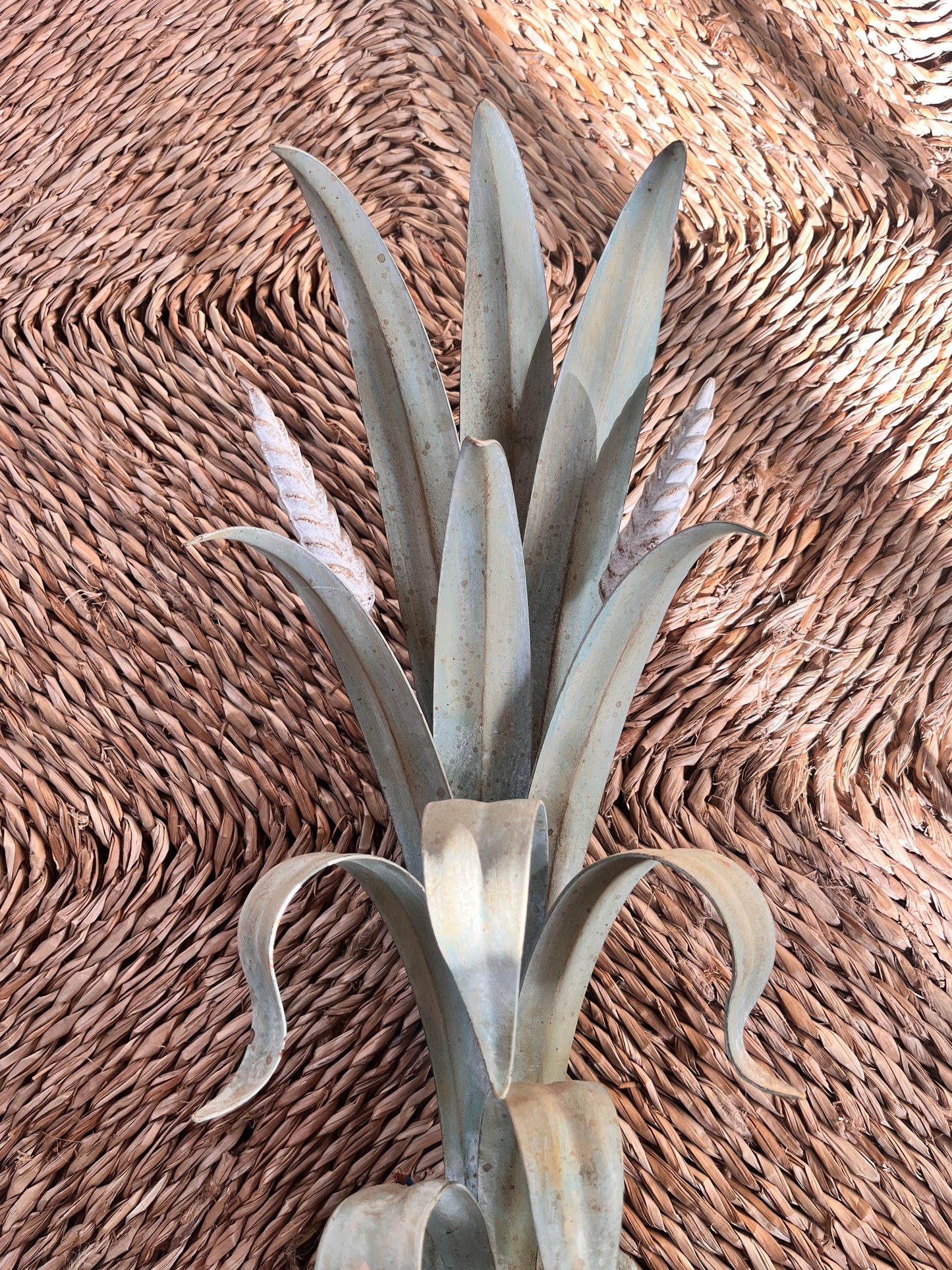Large Mid-Century French Toleware Sconces (Pair)