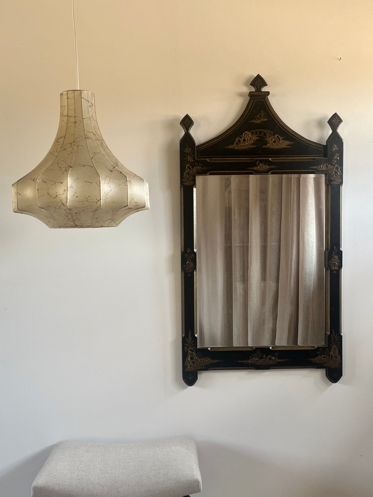 Mid-Century Chinoiserie Mirror