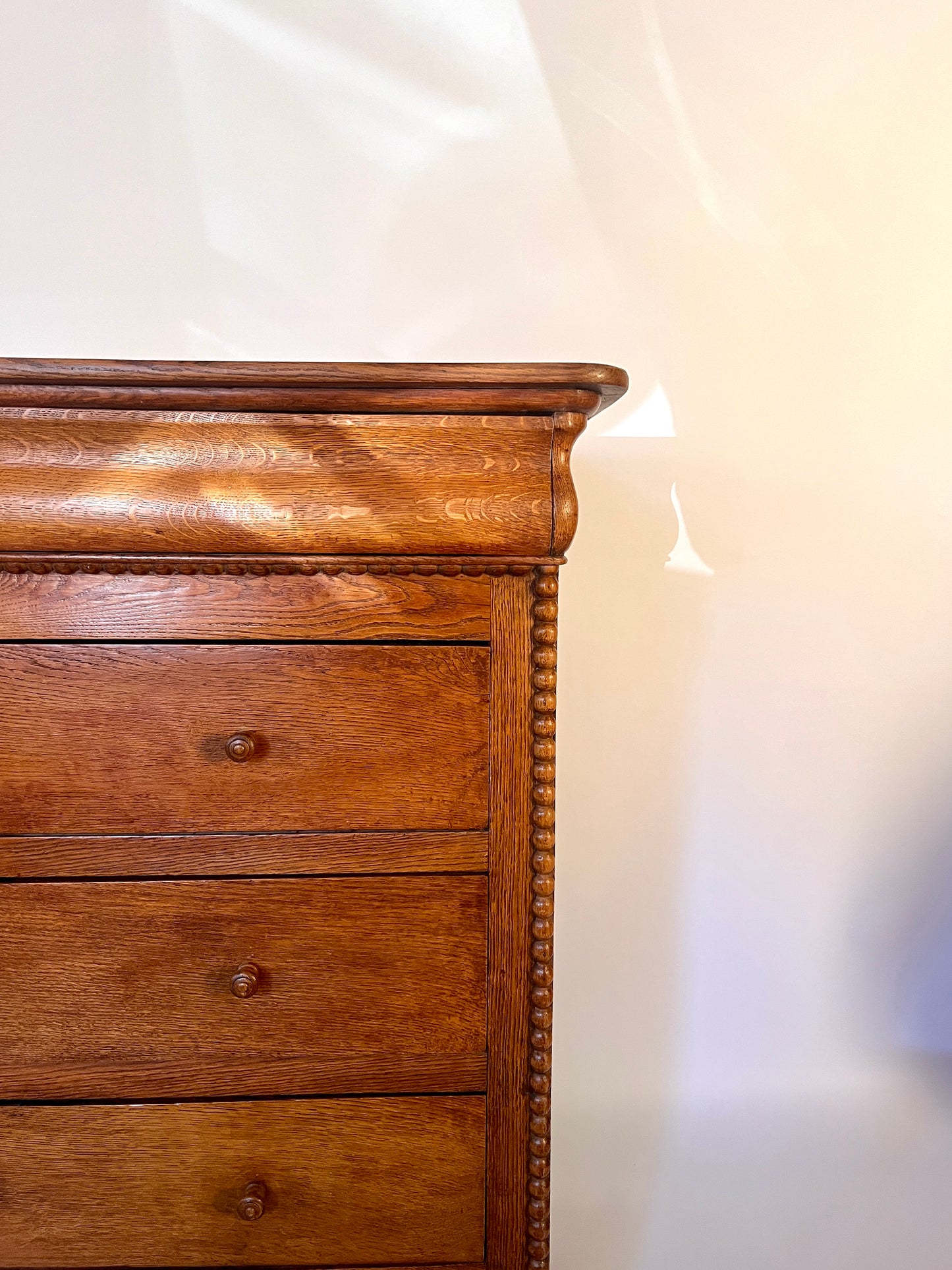 ON HOLD French Chest of Drawers with Bobbin Decoration