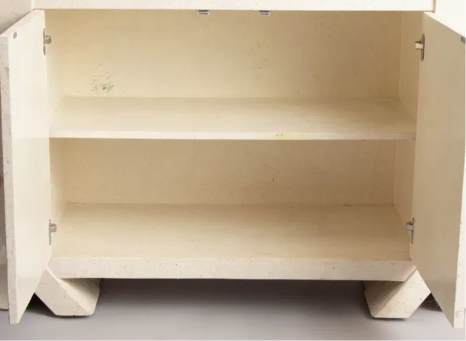 Sculptural Fossil Stone Cabinet c. 1970