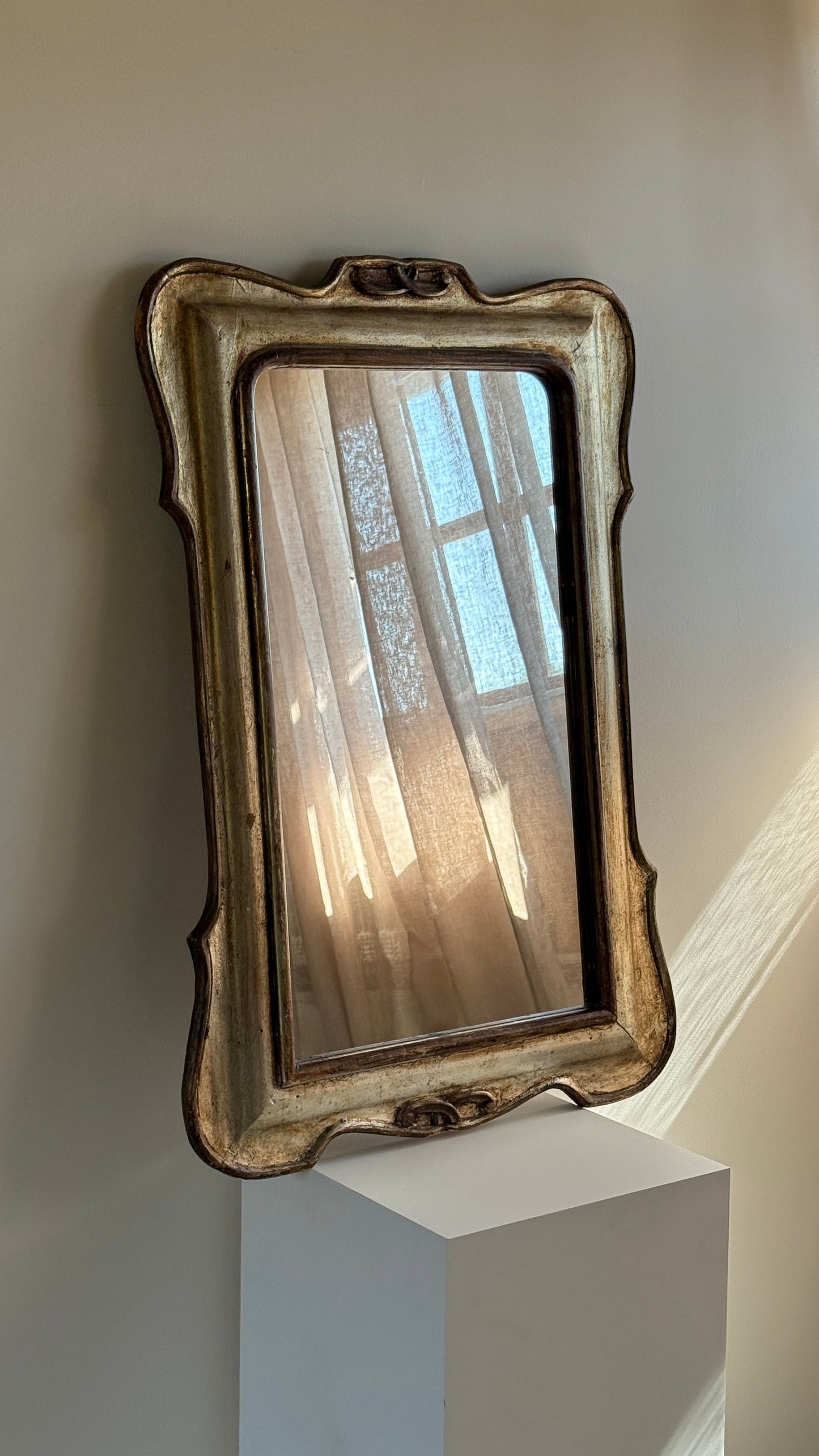 Italian Mid-Century Giltwood Mirror