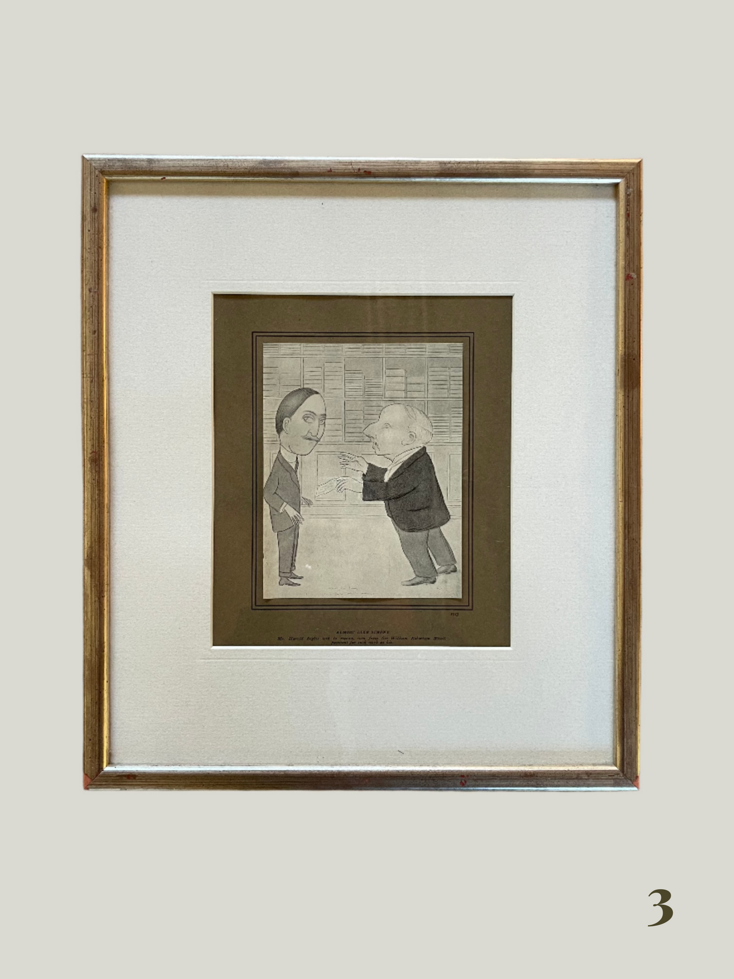 Vintage Framed Caricatures (12 Available)
