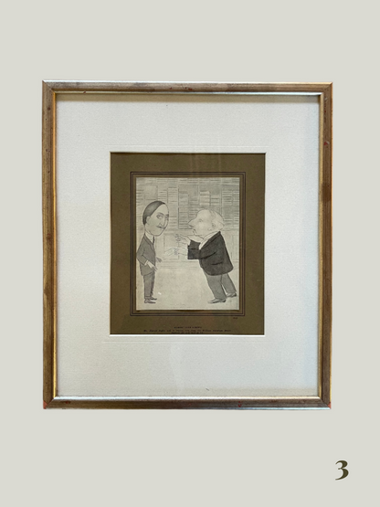 Vintage Framed Caricatures (12 Available)