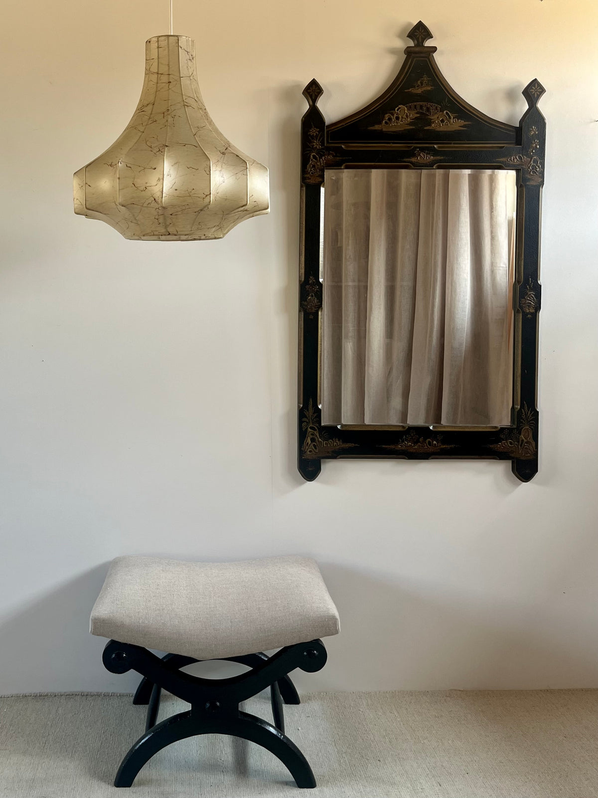 Mid-Century Chinoiserie Mirror