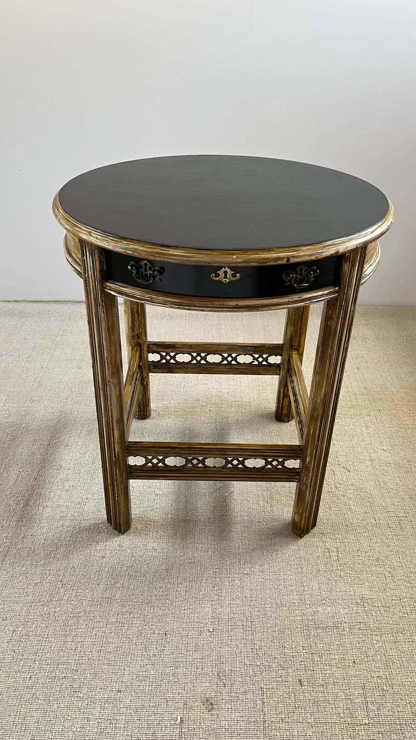 Chinoiserie Lacquered Side Table, 1960/70s by Lane