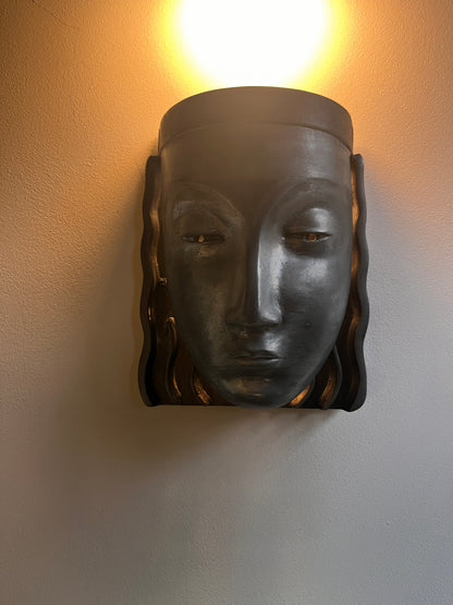 Striking Pair of Art Deco Revival Wall Lights.