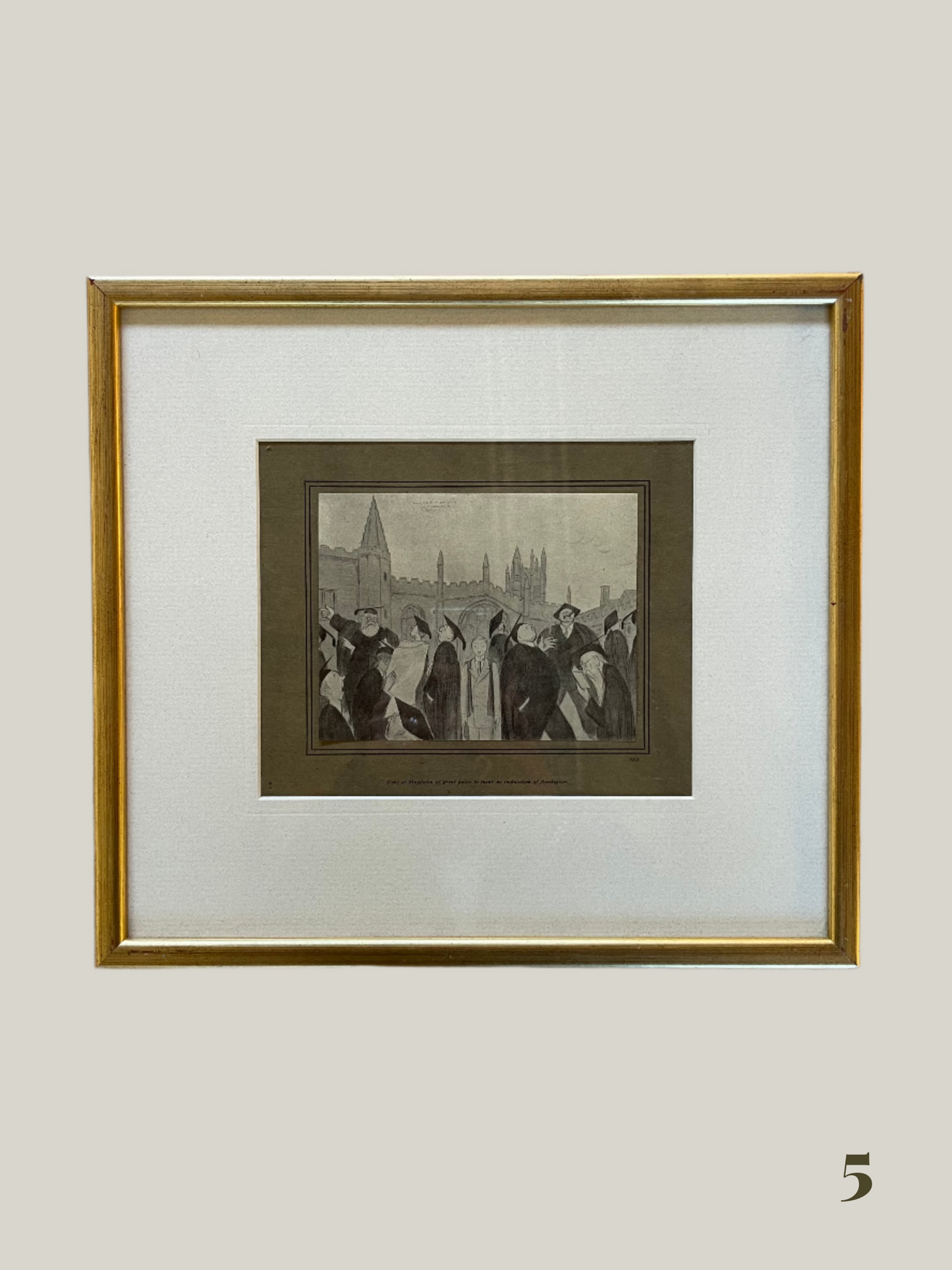 Vintage Framed Caricatures (12 Available)