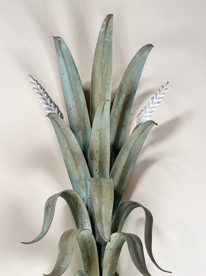 Large Mid-Century French Toleware Sconces (Pair)