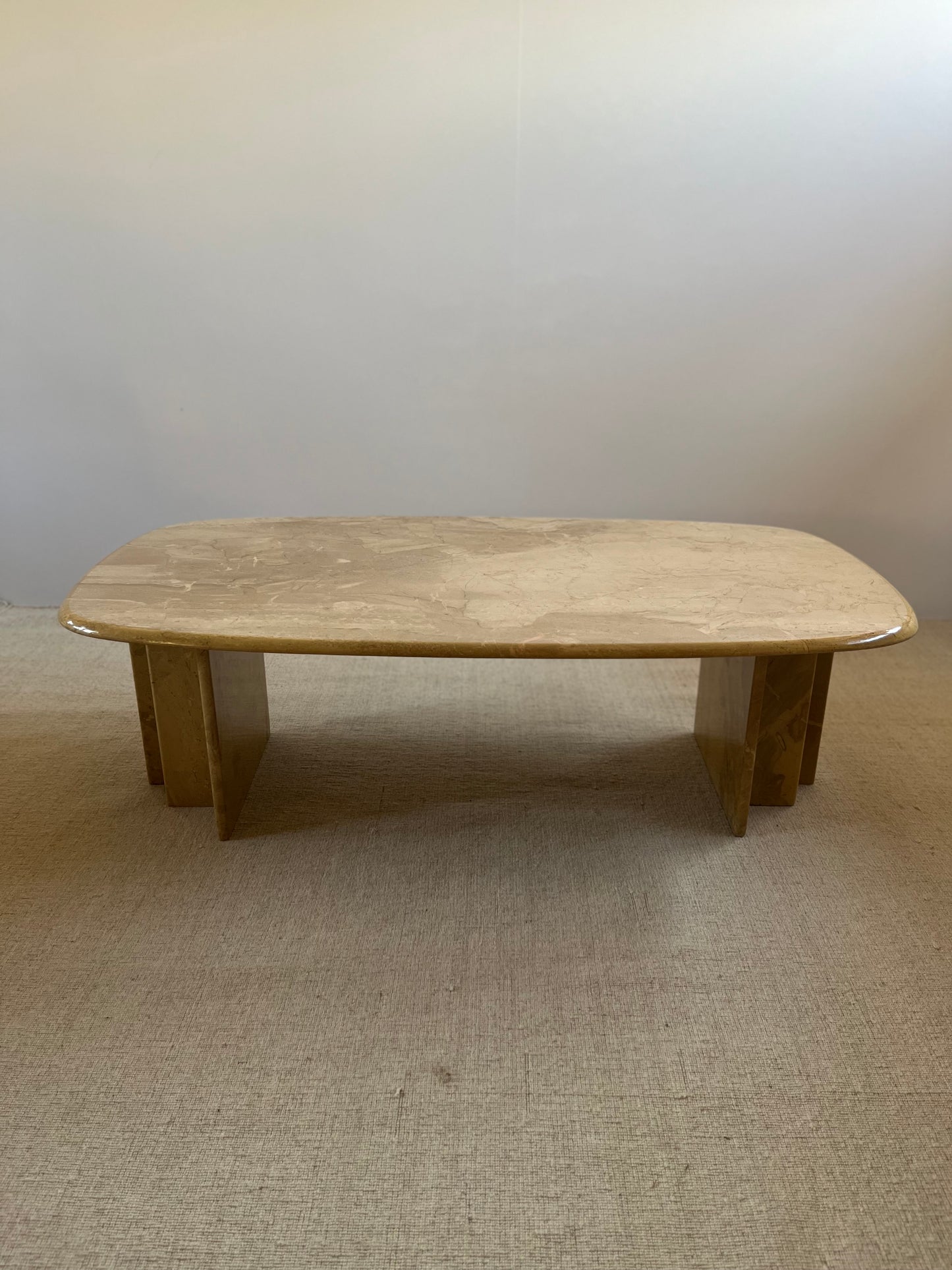 Ochre Marble Coffee Table. C.1970
