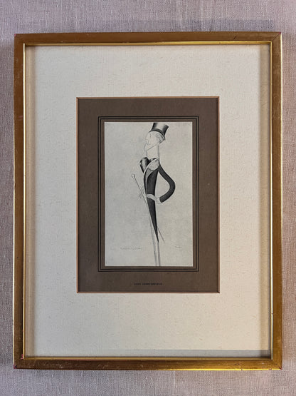 Vintage Framed Caricatures (12 Available)